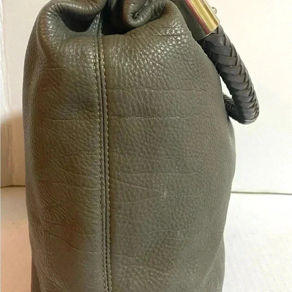 Michael kors grey distressed leather hobo/ shoulder handbag
